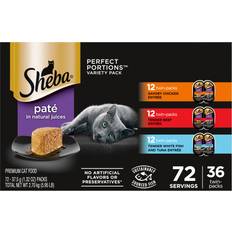 Sheba Wet Cat Food Pate Variety Pack, Savory Chicken, Tender PORTIONS