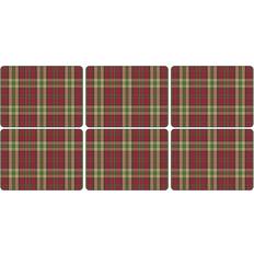 Pimpernel Tartan Red Bordstablett