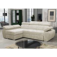Mirjan24 Denegal 3-Seters Hjørnesovesofa Mørkegul Sofa 270cm