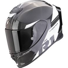 Scorpion Motorcycle Helmets Scorpion EXO-R1 Evo Carbon Air Rally Black-White Full Face Helmet