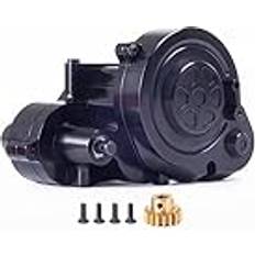 OwlKay RC tillbehör Komplett metallväxellåda transmissionslåda med växel for Axial RBX10 Ryft 1/10 RC Crawler Car Upgrade Delar med 17T Pinion Mässing Color Nero