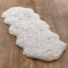 Carpets & Rugs Chanasya Chanasya Super Soft Fur Fake White