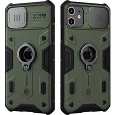 Nillkin Mobile Phone Accessories Nillkin Nillkin CamShield Armor iPhone 11 Case with Kickstand and Camera Lens Cover, Shockproof Hard PC Back and Soft Silicone Bumper Hybrid Protective Cover for iPhone 11 6.1 inch Green