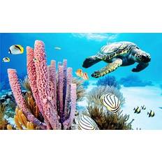 Penn Plax 3D HD Aquarium Background Turtle Reef 51 31cm