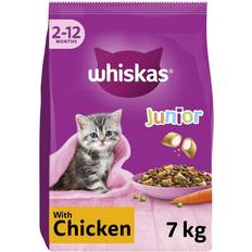 Whiskas Whiskas Kitten Junior Complete Dry Food Chicken Cat Biscuits