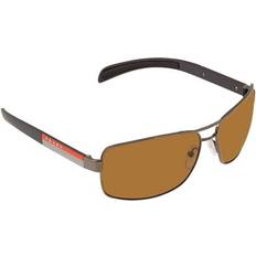 Prada Herre Solbriller Prada Brown Rectangular Men PS 54IS 5AV5Y1 65