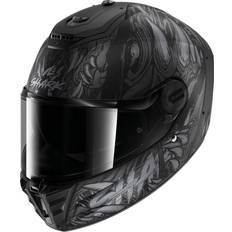 Shark Accesorios de Motocicleta Shark Spartan RS Shaytan Casco, negro-gris, tamaño para hombre