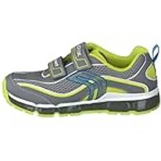 Geox 32 - Drenge Sneakers Børnesko Geox Android Boy Grey/lime