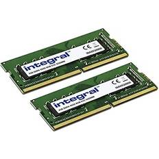 Integral 32GB kit 2x16GB DDR4 RAM 3200MHz or 2933MHz, 2666MHz & 2400MHz SODIMM Laptop/Notebook PC4-21333 memory