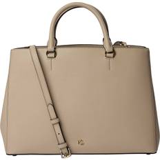 Lauren Ralph Lauren Messenger-tasker Lauren Ralph Lauren Crosshatch Leatherhanna 37-stl-lrg Shoppere hos Magasin Birch Tan One size