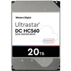 Western Digital WD Ultrastar DC HC560 Disque dur chiffré 20 To interne 3.5" SATA 6Gb/s 7200 tours/min mémoire tampon 512 Mo Self-Encrypting Drive (SED) TCG Enterprise