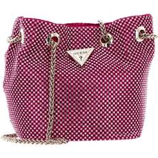 Synteettinen Materiaali Ämpärilaukut Guess Lua Rhinestone Mini Bucket Bag Pink T/U