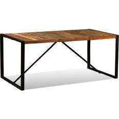 Acero Mesas de comedor vidaXL De Madera Maciza Reciclada 180 cm Mesa de comedor