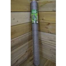 Samuel Alexander 2 Pack of 10m Galvanised Metal Chicken Garden Wire