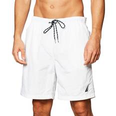 Cheap Swimming Trunks Nautica Men's Quick Dry Nylon 8" Swim Trunks Bright White