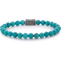 Turquoise Bracelets Rebel & rose armband turquoise delight 925 rr-6s001-s-m unisex Silber,Türkis Weniger als 15