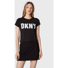 DKNY Oberteile DKNY T-Shirt P2FKHGWG Schwarz Regular Fit