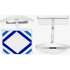 Stainless Steel Cufflinks Fred Bennett Stainless Steel Blue Cufflinks V499