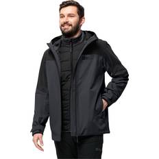 Jack Wolfskin Clothing Jack Wolfskin Herren Glaabach 3in1 Jkt Schwarz