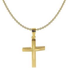 Acalee 20-1223 Damen-Kette mit Kreuz-Anhänger 333 8K Gold