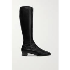 BY FAR Stiefel Edie aus schwarzem, glattem Kalbsleder black