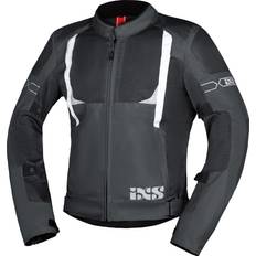 IXS Motorjassen iXS Trigonis-Air, textieljas kleur: Donkergrijs/Grijs/Wit maat: