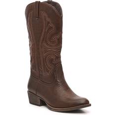 Faux Leather Riding Shoes Matisse Coconuts Legend Cowboy - Brown