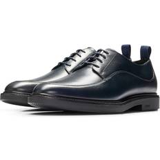 Blåa - Herr Derby HUGO BOSS Larry Derby Leather Shoes, Dark Blue