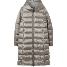 Joules Clothing Womens Langholm Line Padded Hooded Coat Grey Women's