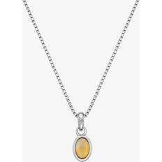 Yellow Necklaces Hot Diamonds Citrine Birthstone Necklace November DP764 Yellow