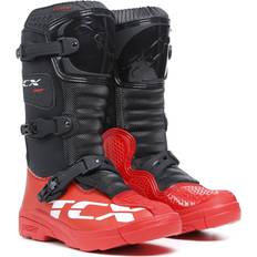 TCX Comp Botas de Motocross para niños, negro-rojo, tamaño