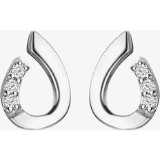 Hot Diamonds Smykker Hot Diamonds Loved Silver Teardrop Stud Earrings DE729