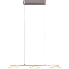 Trio Lighting Merton LED Taklampe 3L Børstet Stål Pendel