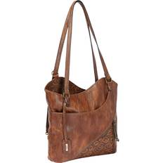 Rieker Damen H1025-22 Schultertasche Braun Nuss-Antik/Chestnut