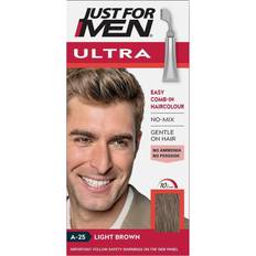 Just For Men Ultra Light Brown Hair Dye, No Mix Comb-In Applicator A25