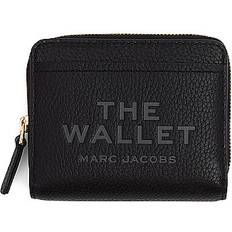 The Leather Mini Compact Wallet - Black