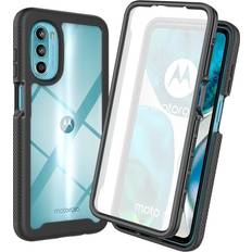 Moto g52 Skalo Shockproof Clear Hybrid Cover for Motorola Moto G52