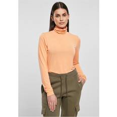 Orange - Polotröjor Urban Classics Women's Modal Turtleneck Longsleeve T-Shirt, Papaya