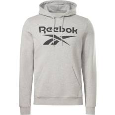 Reebok Man Truien Reebok Identity Fleece Hoodie - Lichtgrijs/Zwart