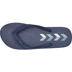 45 - Schnürung Flip-Flops Hummel Chevron Zehentrenner ensign blue Dunkelblau