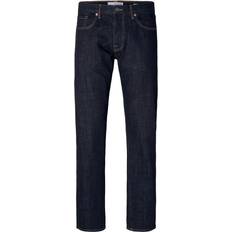 Selected 196 Straight Fit Dark Wash Jeans