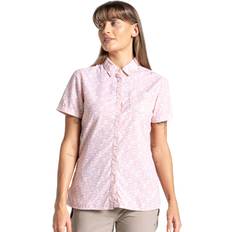 Craghoppers Odour-Control 'NosiLife Tillia Short Sleeve Shirt Pale Pink