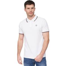 Klær Duck and Cover S, White/Red Mens Hendamore Polo Shirt