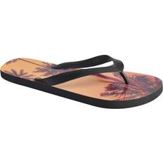 Laced Flip-Flops Regatta Mens Bali Lightweight Cushioned Flip Flop Thong-Style Sandals Black Rubber