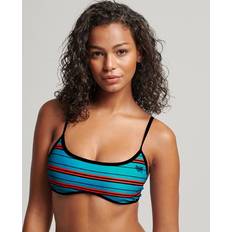 Superdry Damen Bikinioberteile Superdry Women's Gestreiftes Bikinioberteil aus Recyceltem Material Blau Größe: Blau