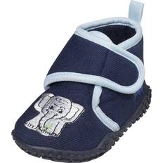 Playshoes Børnesko Playshoes Hjemmesko Elefant - Marin/Lyseblå/Lysegrå