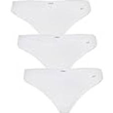 Lovable Damen Brasilianisches Light Cotton Modal Unterwäsche im Bikini-Stil, Weiß 3er Pack