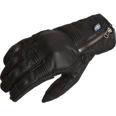 Perforated Motorcycle Gloves - Black