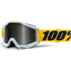 100% Accuri Extra Motocross Goggles - White/Yellow