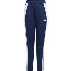 Adidas Blåa Byxor adidas Träningsbyxor Tiro Navy/Vit Barn Blå